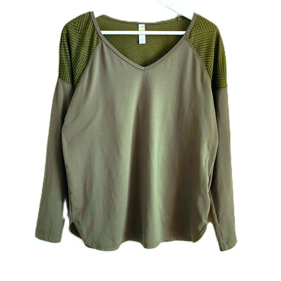 Lole olive green athletic top - Picture 1 of 11